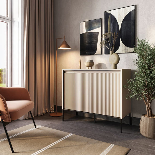Sideboard - BURGOS Sideboard Beige 98cm - Art Nest