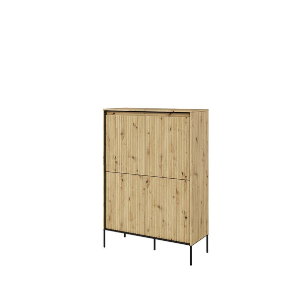 Sideboard - BURGOS Highboard Oak Artisan 98cm - Art Nest