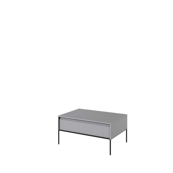 Coffee Table - BURGOS Coffee Table Grey Matt 100cm - Art Nest