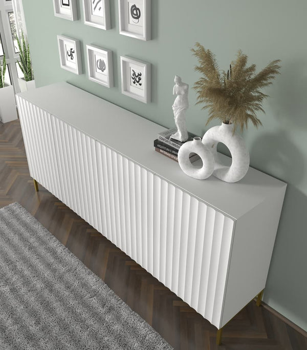 Sideboard - CONFREY Sideboard White 200cm - Art Nest