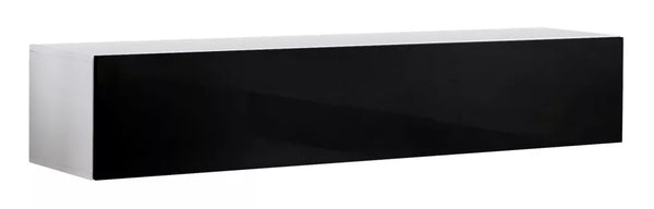 TV Cabinet - ROBERTS TV Unit Black Gloss Front 160cm - Art Nest