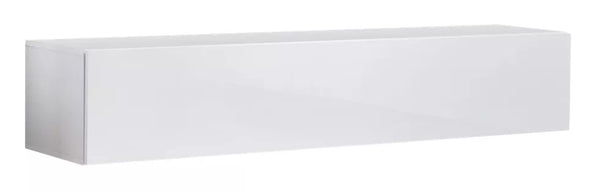 TV Cabinet - ROBERTS TV Unit White Gloss 160cm - Art Nest