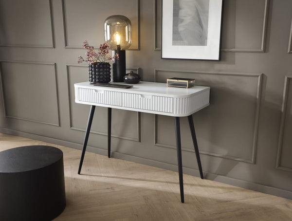 Console Table - BETTINA Console Table White 103cm - Art Nest