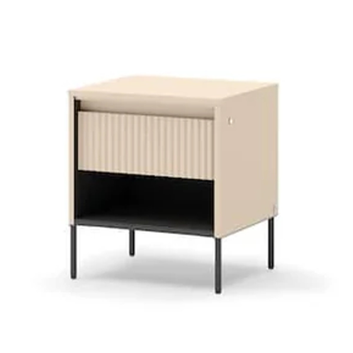 TRADESSA Bedside Cabinet Beige 46cm - Art Nest