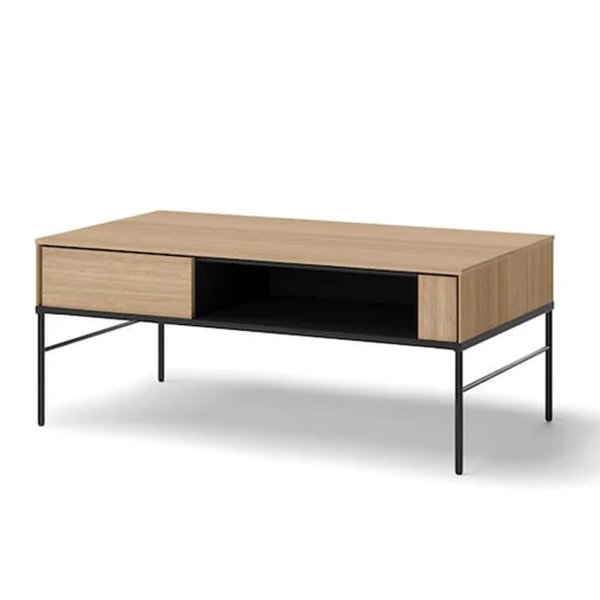 VISSORA Coffee Table Oak Linear 110cm - Art Nest