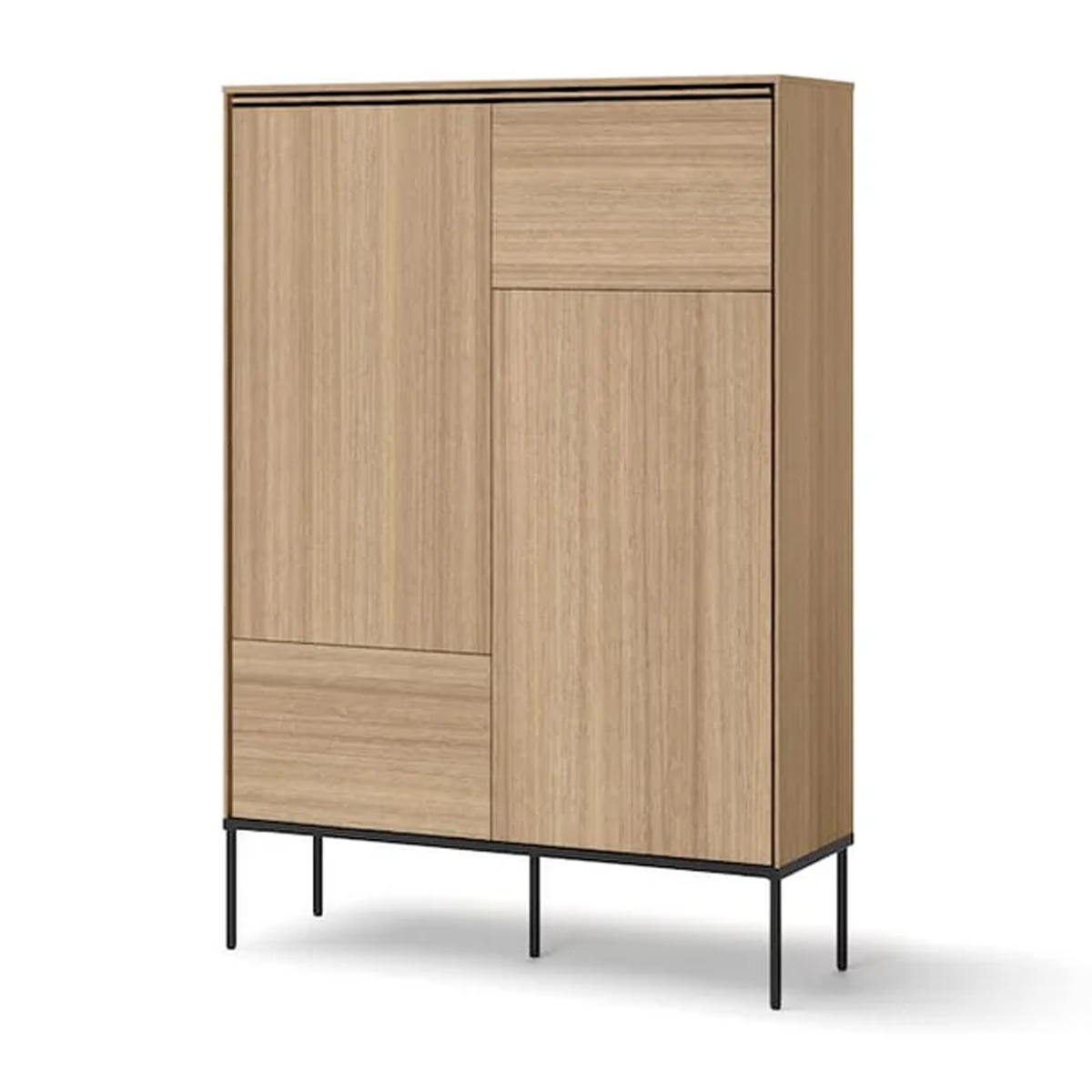 VISSORA Highboard Cabinet Oak Linear 98cm - Art Nest