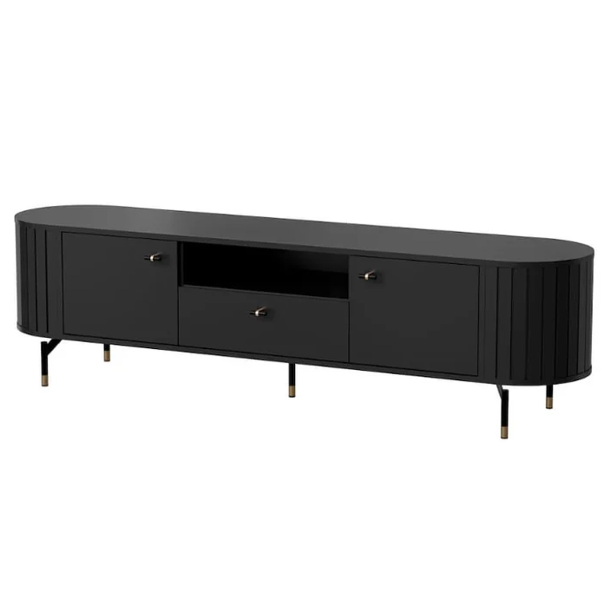 ZANTORIA TV Cabinet Black 180cm - Art Nest