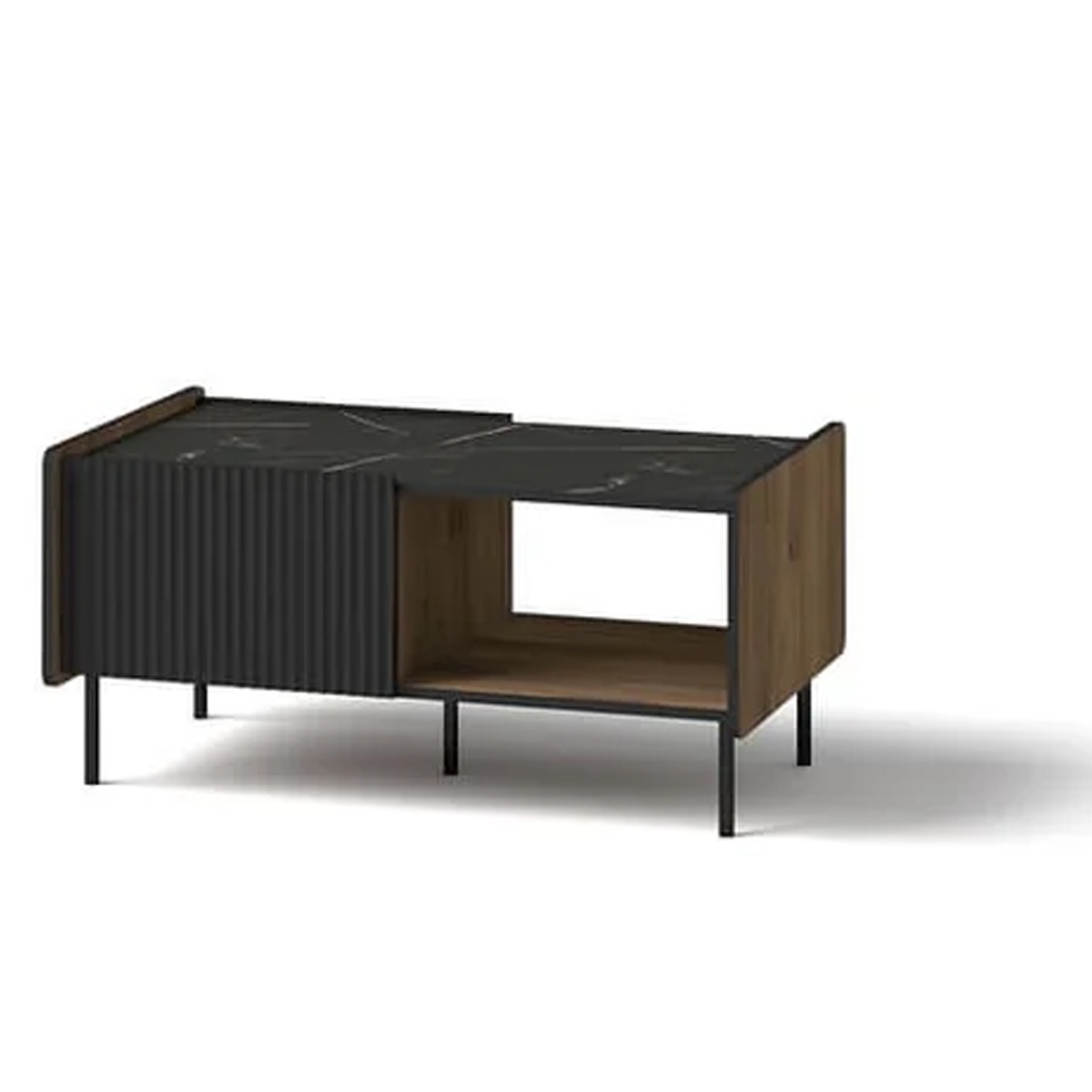 PANDORA Coffee Table Oak Walnut 99cm - Art Nest