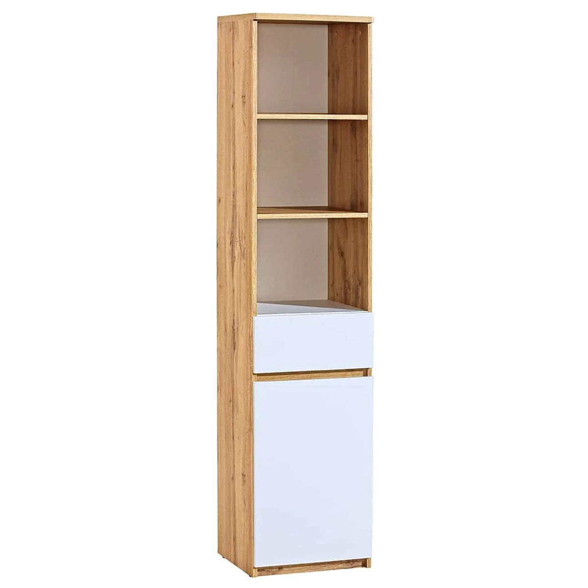 ARCLESTON Tall Storage Cabinet Oak Wotan 45cm - Art Nest