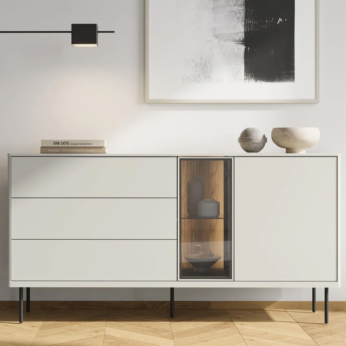 EPRAVIA Sideboard Cabinet Cashmere 161cm - Art Nest