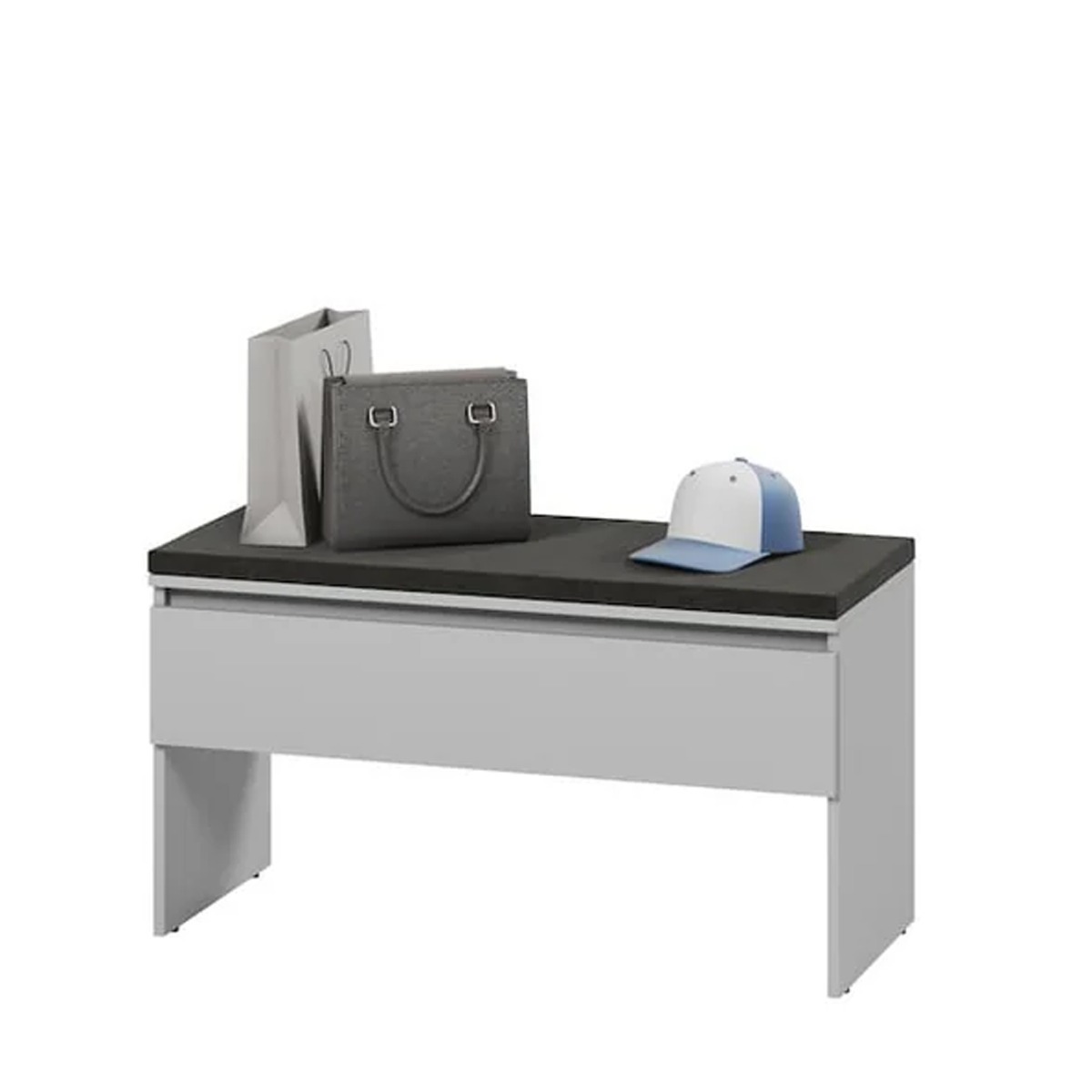 ESSENZA Hallway Bench Grey Matt 92cm - Art Nest