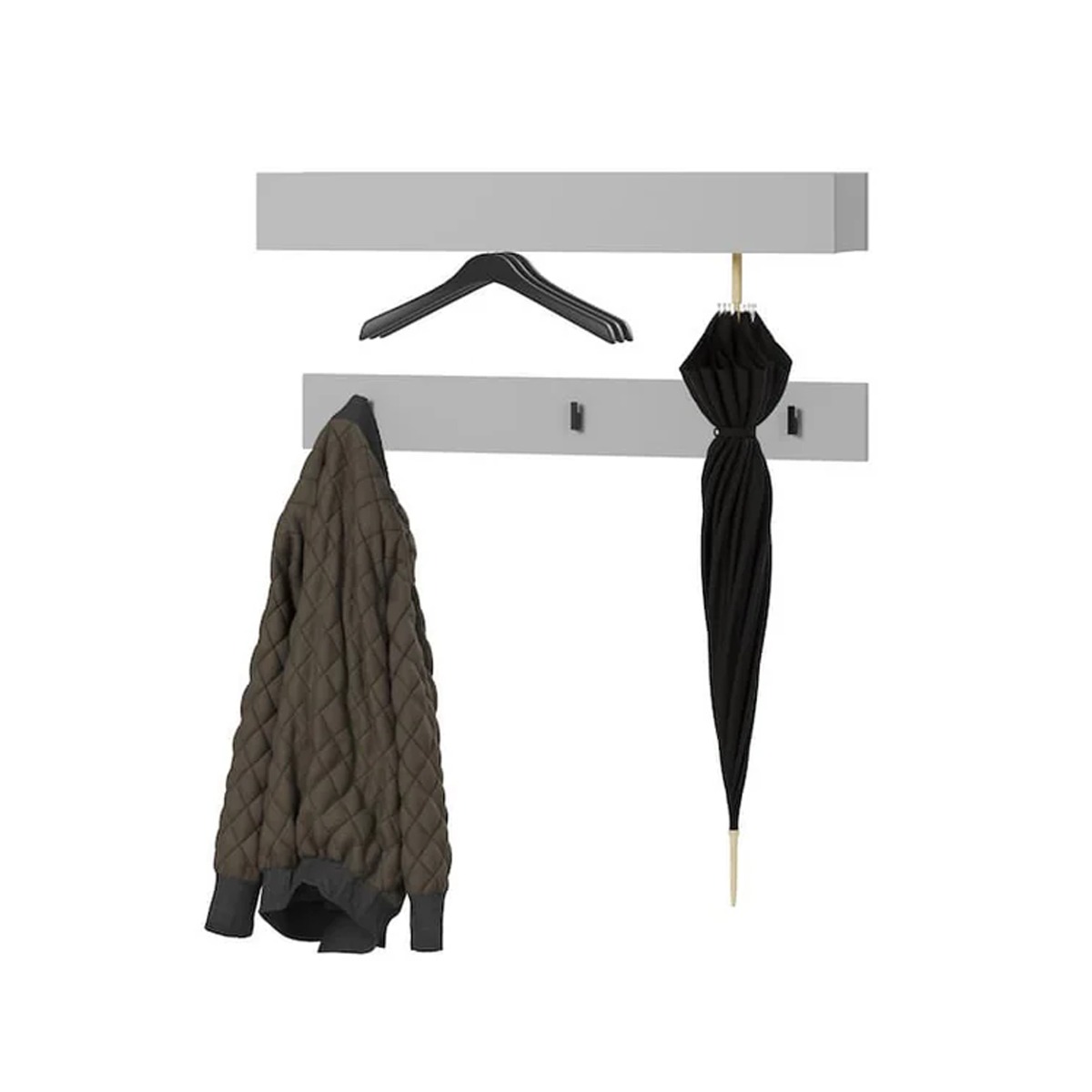 ESSENZA Hallway Hanger Grey Matt 92cm - Art Nest