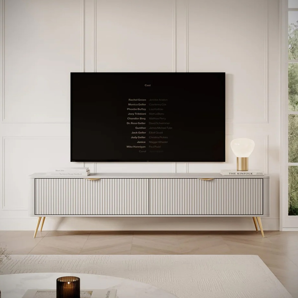 LANTURA TV Cabinet Beige 200cm - Art Nest