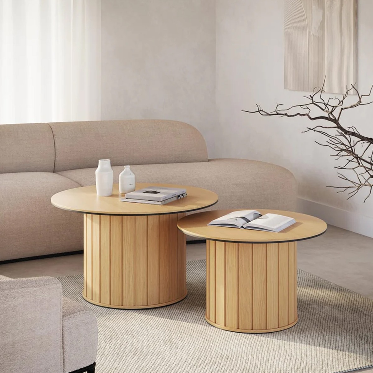 ROTTORIA Coffee Table Oak Vincenza 65cm - Art Nest