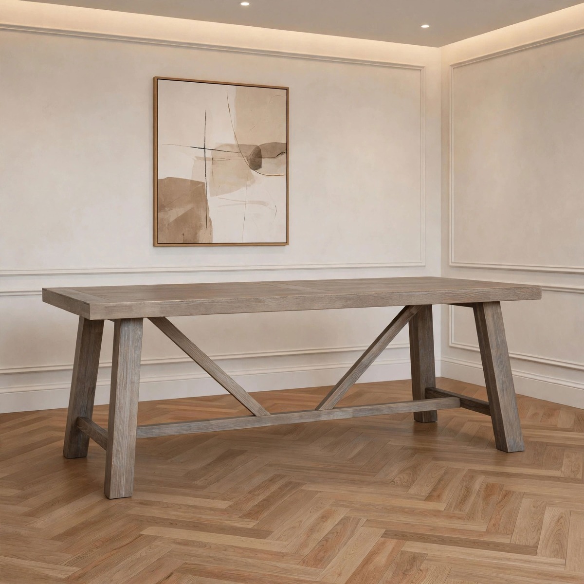 HAVEN Large Dining Table - French Grey