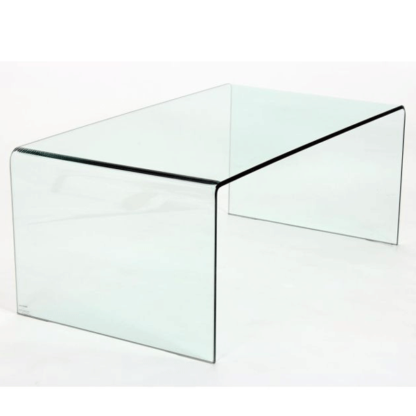 Rochford Clear Tempered Glass Coffee Table - Rectangular - Sigrid Mills