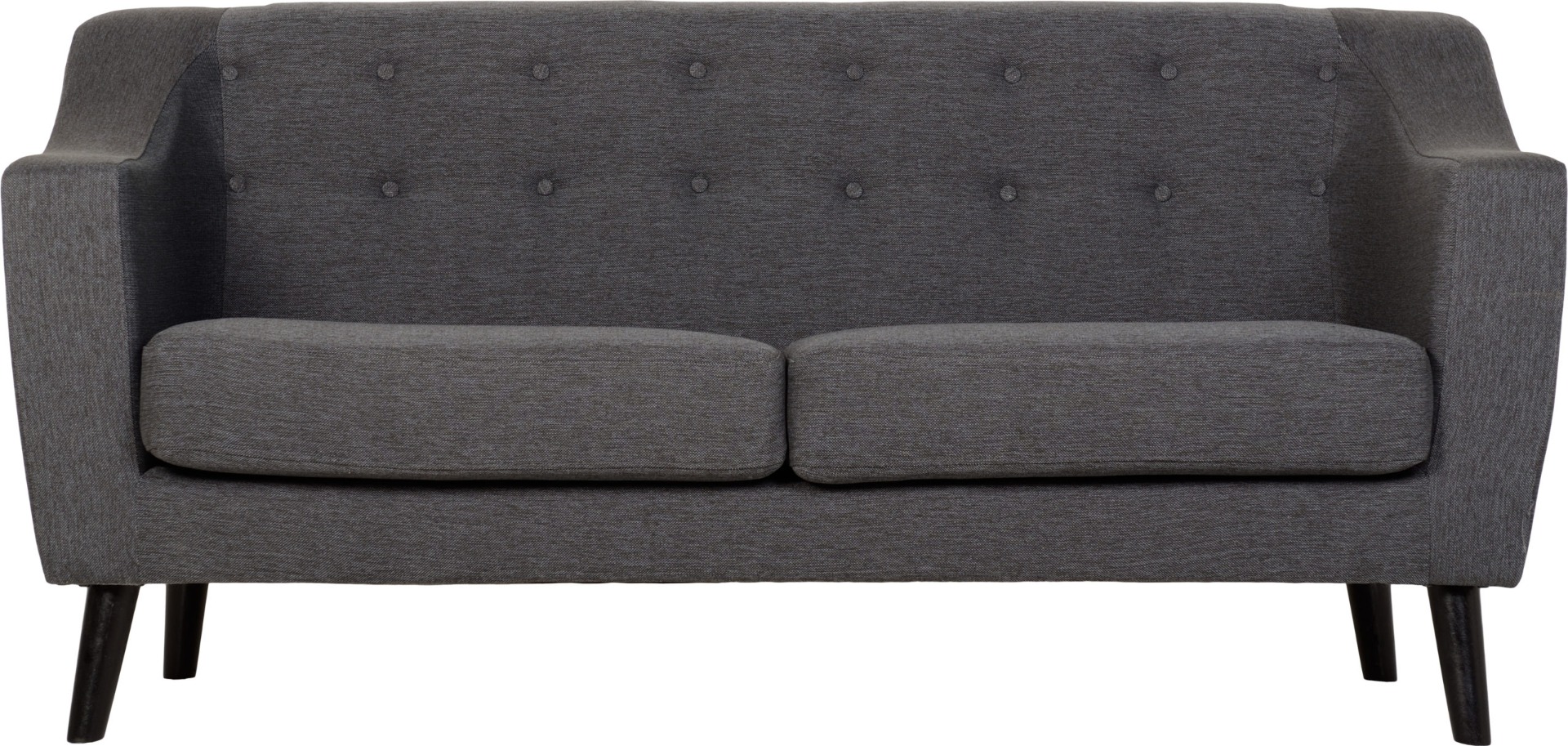 Ashley 3 Seater Sofa - Dark Grey Fabric - Budget Deals