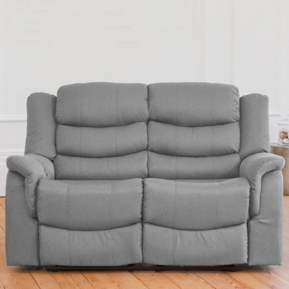 2 Seater Sofa - SENOVERA Recliner Sofa - Light Grey - Archie Homes