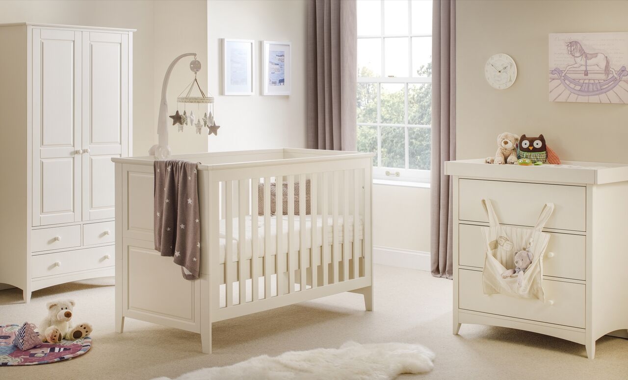 Cameo White Cotbed - JB Collections