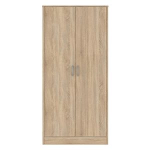 BLACKPOOL 2 Door Wardrobe Natural Oak - 80cm - Sigrid Mills