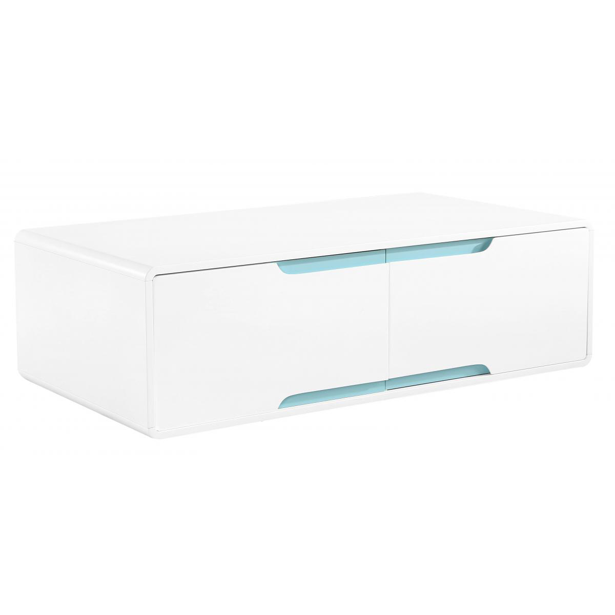 Dorchester Coffee Table - 4 Drawer White Matt Gloss - Sigrid Mills