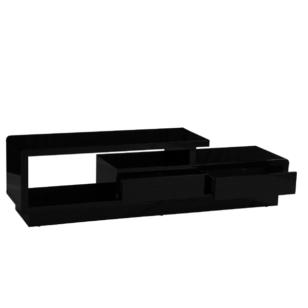 Eden High Gloss TV Unit - Black - Sigrid Mills