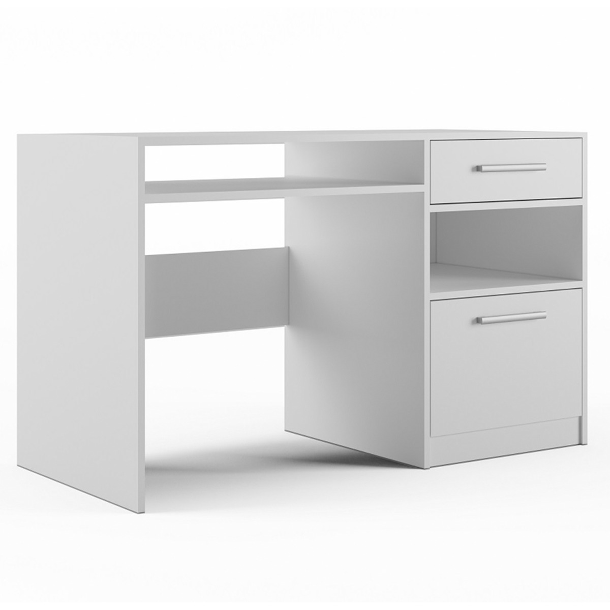 BARNSLEY Wooden Office Computer Desk - White - Avellino & Wells