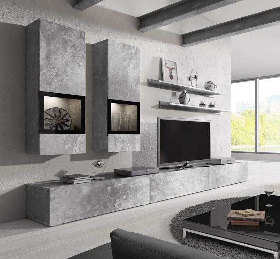Maldives 10 Entertainment Unit - Concrete Grey - Art Nest