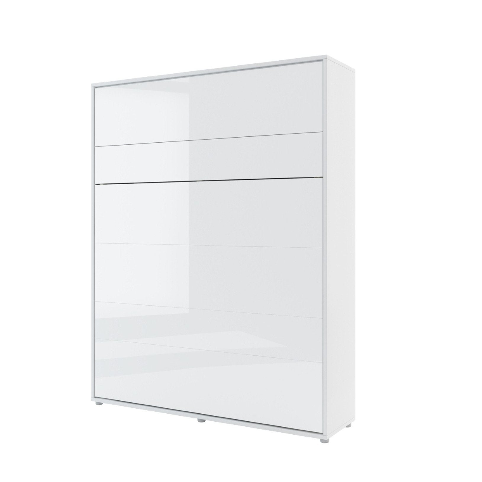 ArtNest Vertical Wall Bed 160cm - White Gloss - Art Nest