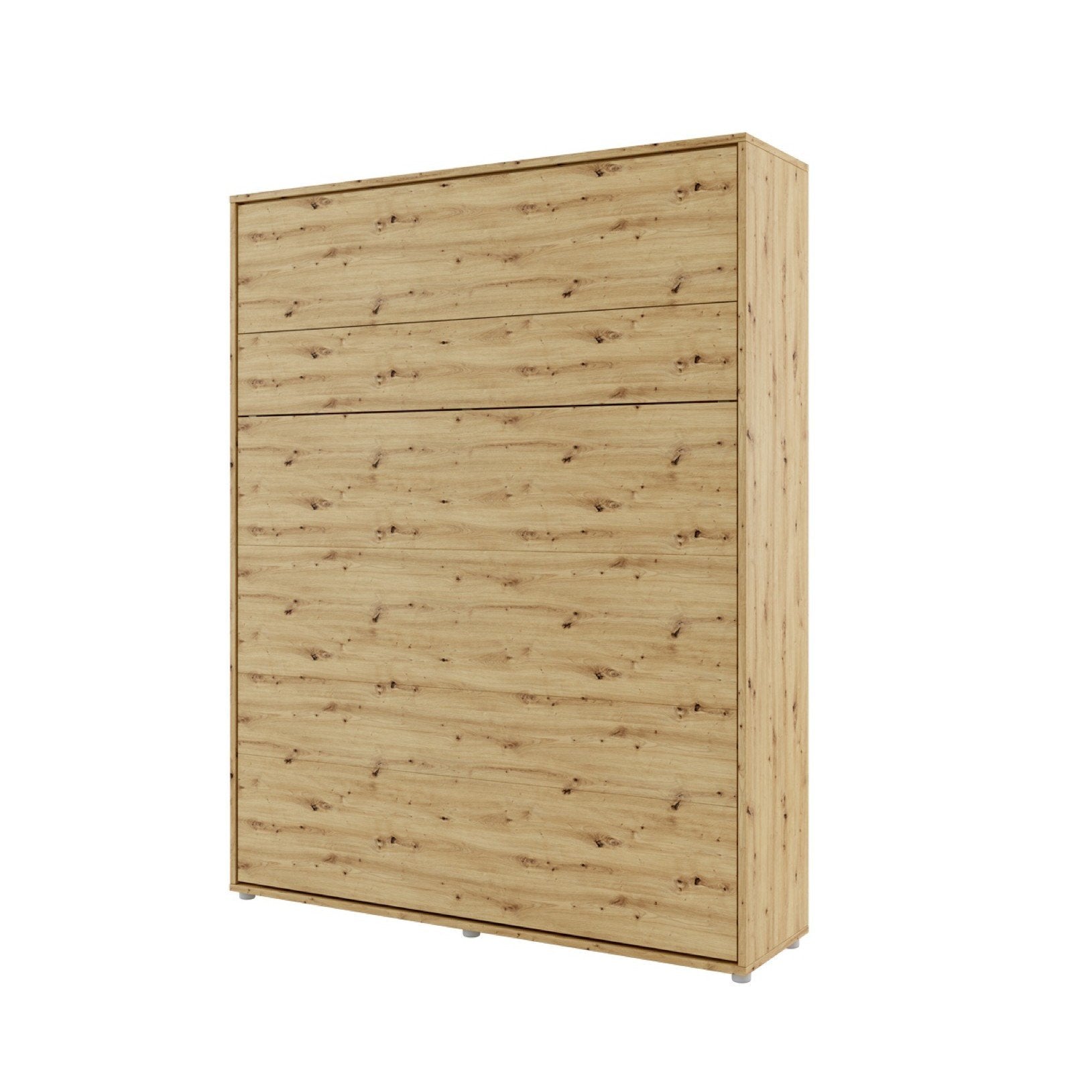 ArtNest Vertical Wall Bed 180cm with Shelves - Oak Artisan - Art Nest
