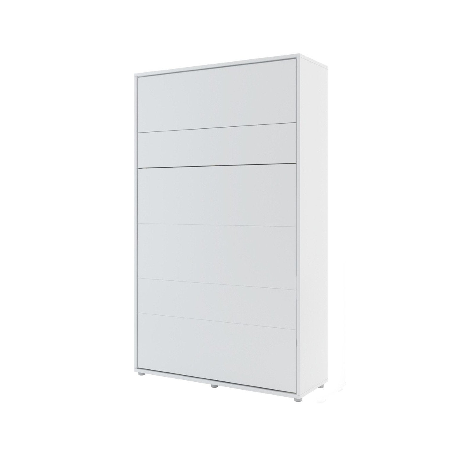 ArtNest Vertical Wall Bed 120cm with Shelf - White Matt - Art Nest