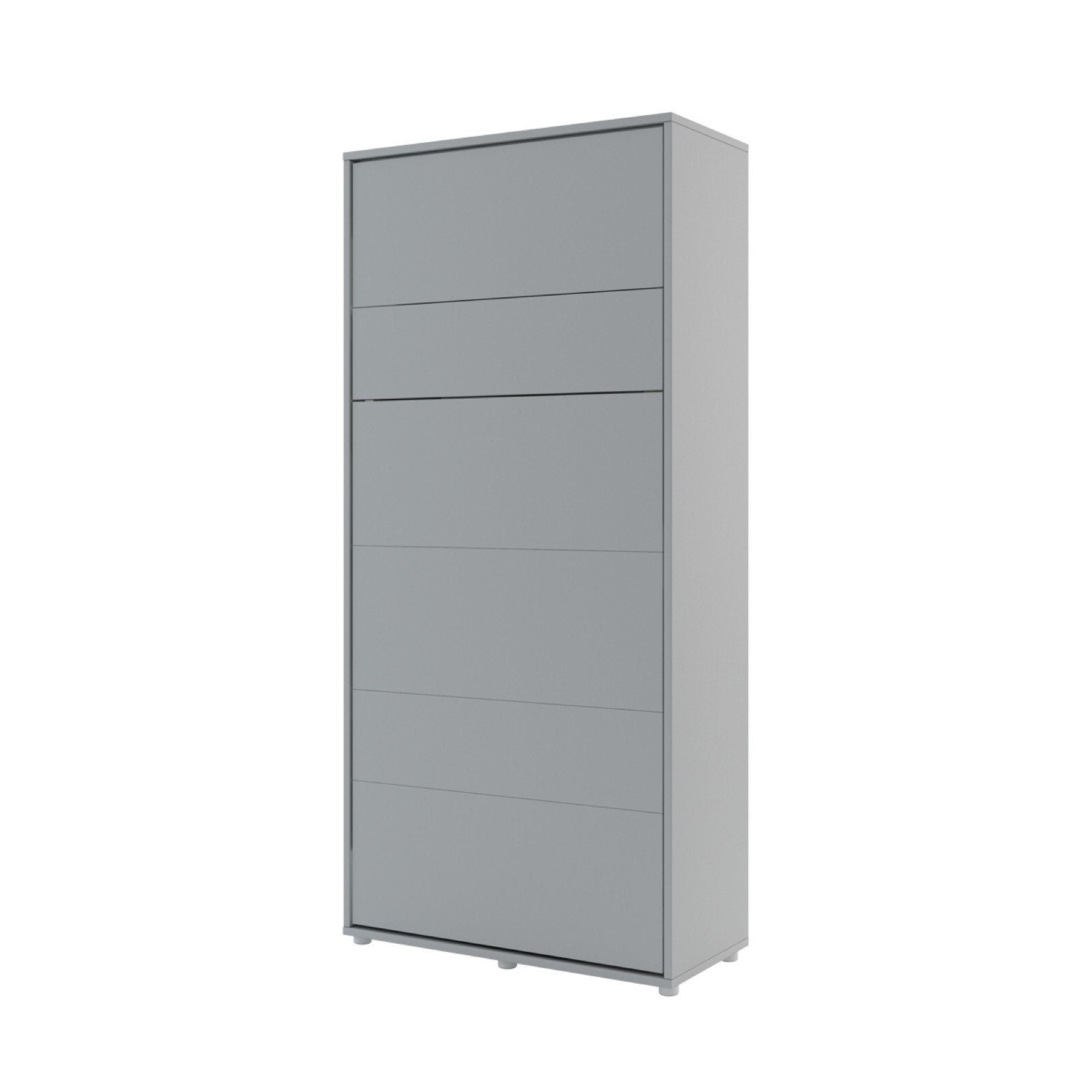 ArtNest Vertical Wall Bed 90cm with Shelf - Grey Matt - Art Nest
