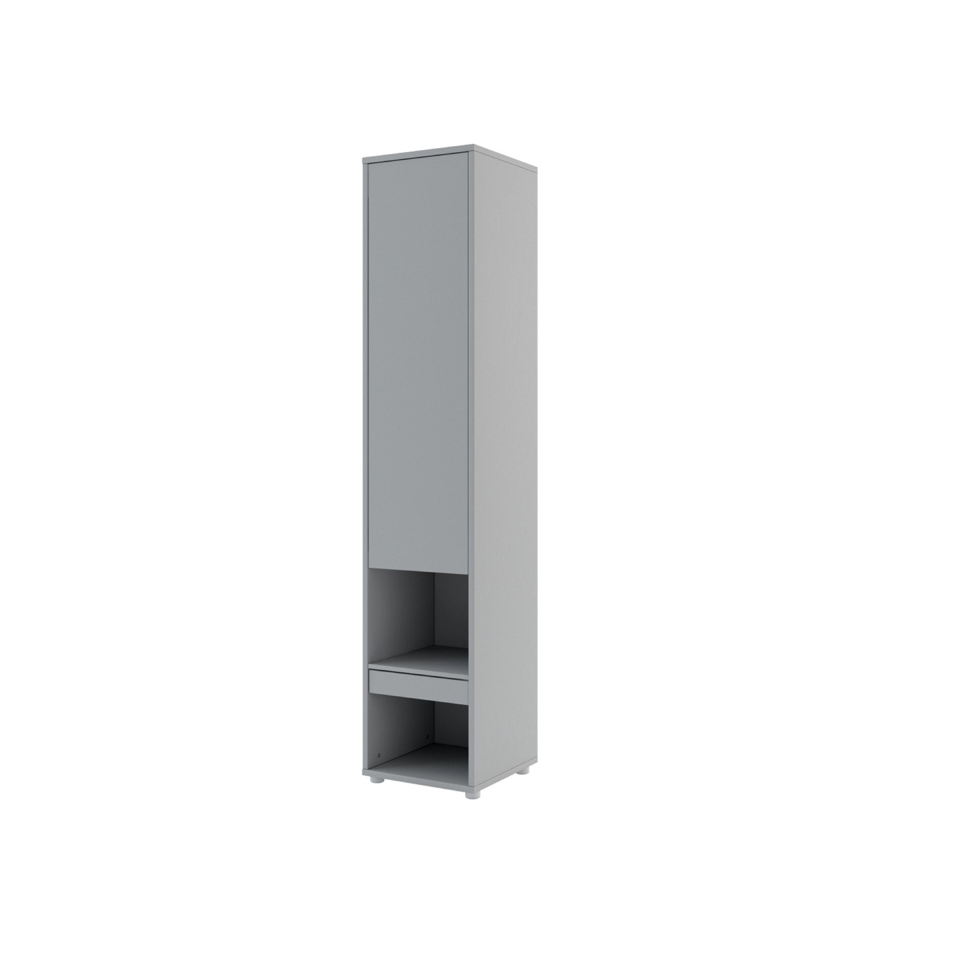 BC-07 Vertical Wall Bed Concept Tall Storage Cabinet - Matt Grey - Art Nest
