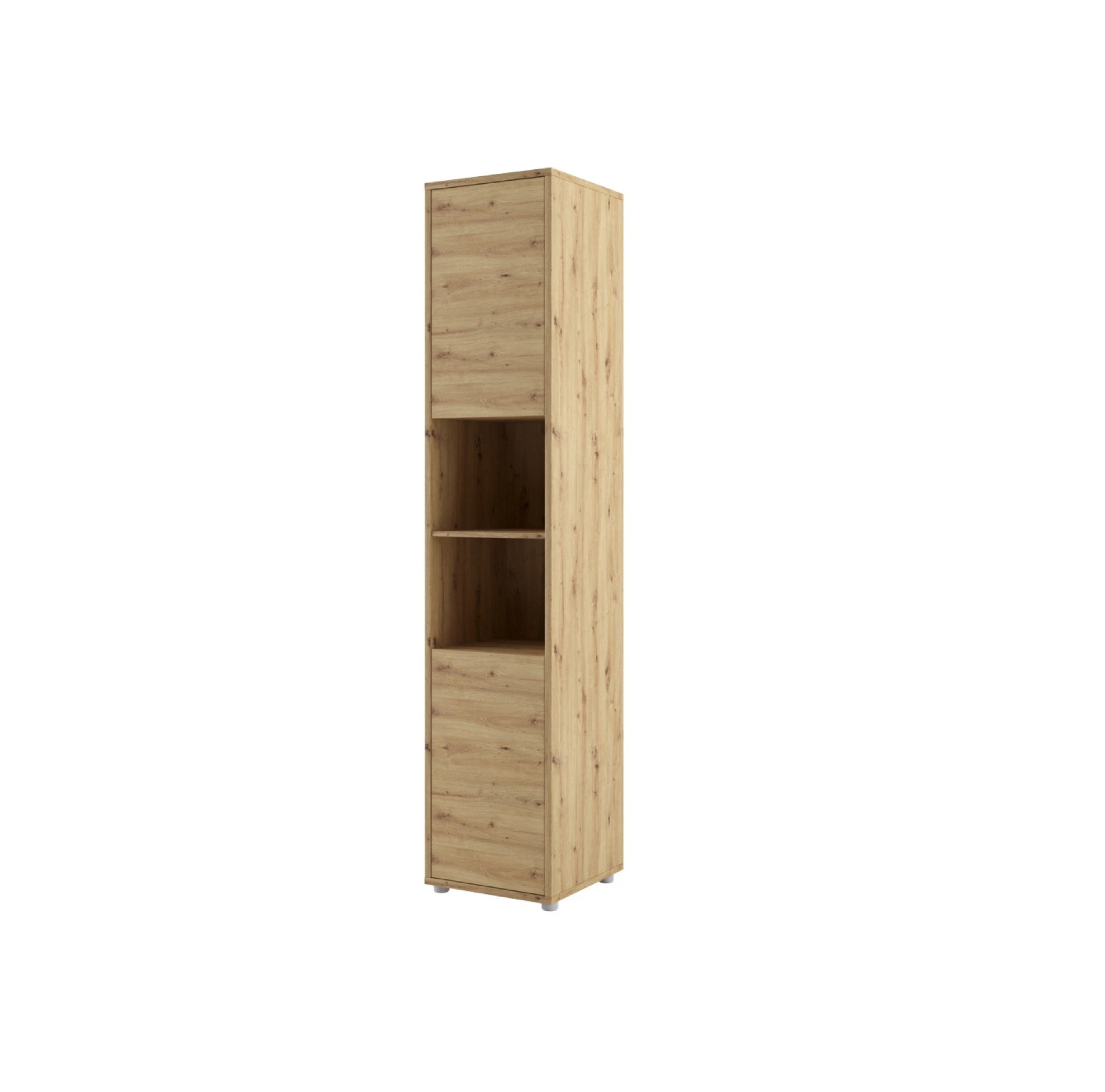 Tall Storage Cabinet for ArtNest Vertical Wall Bed Concept - Oak Artisan - Art Nest