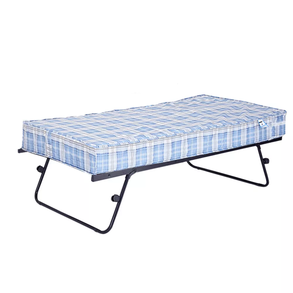 Black Metal Trundle Bed for Guest Room – 3ft Single - Bedroom & More