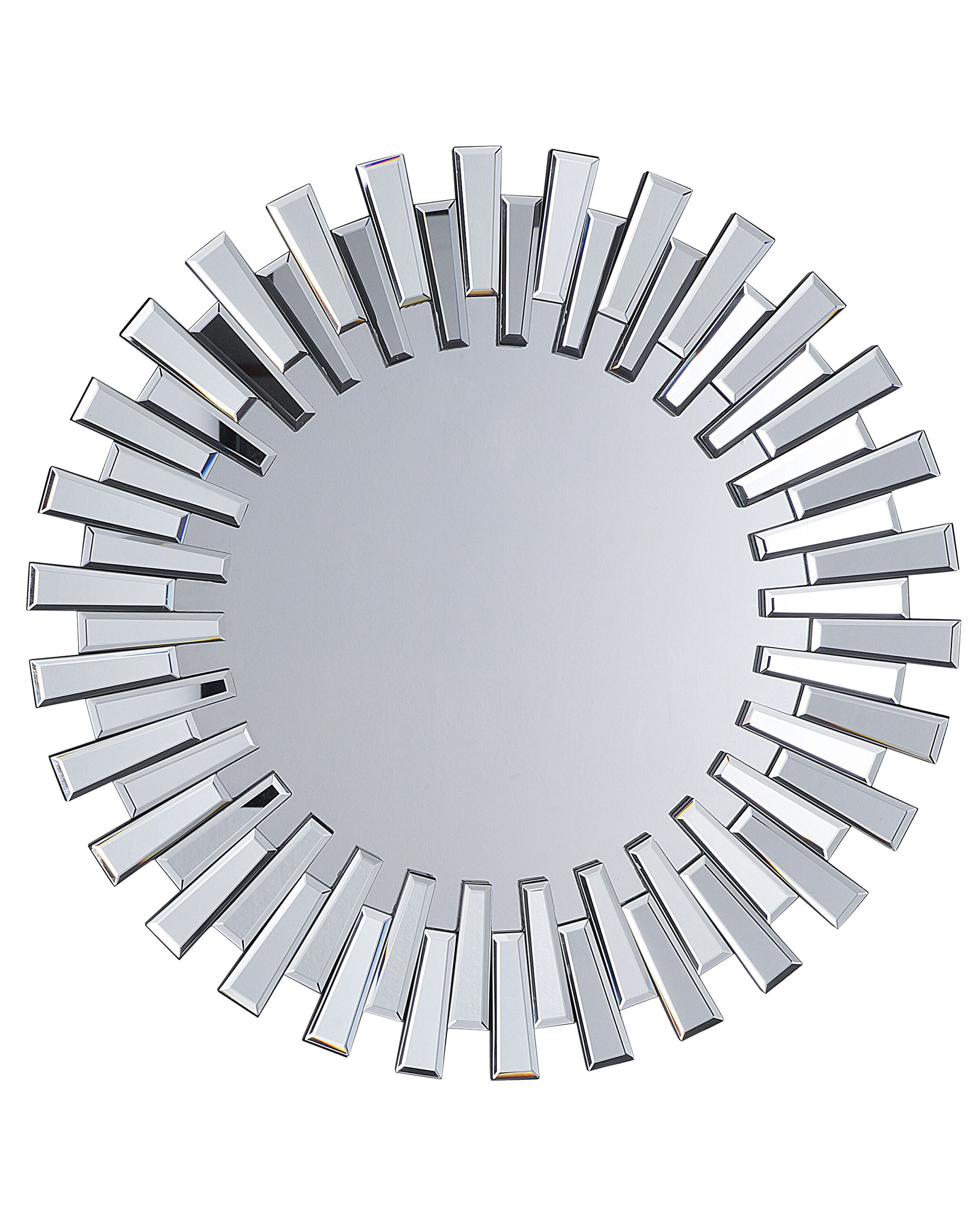 Sunburst Wall Mirror 70cm Silver - Gemini Interiors