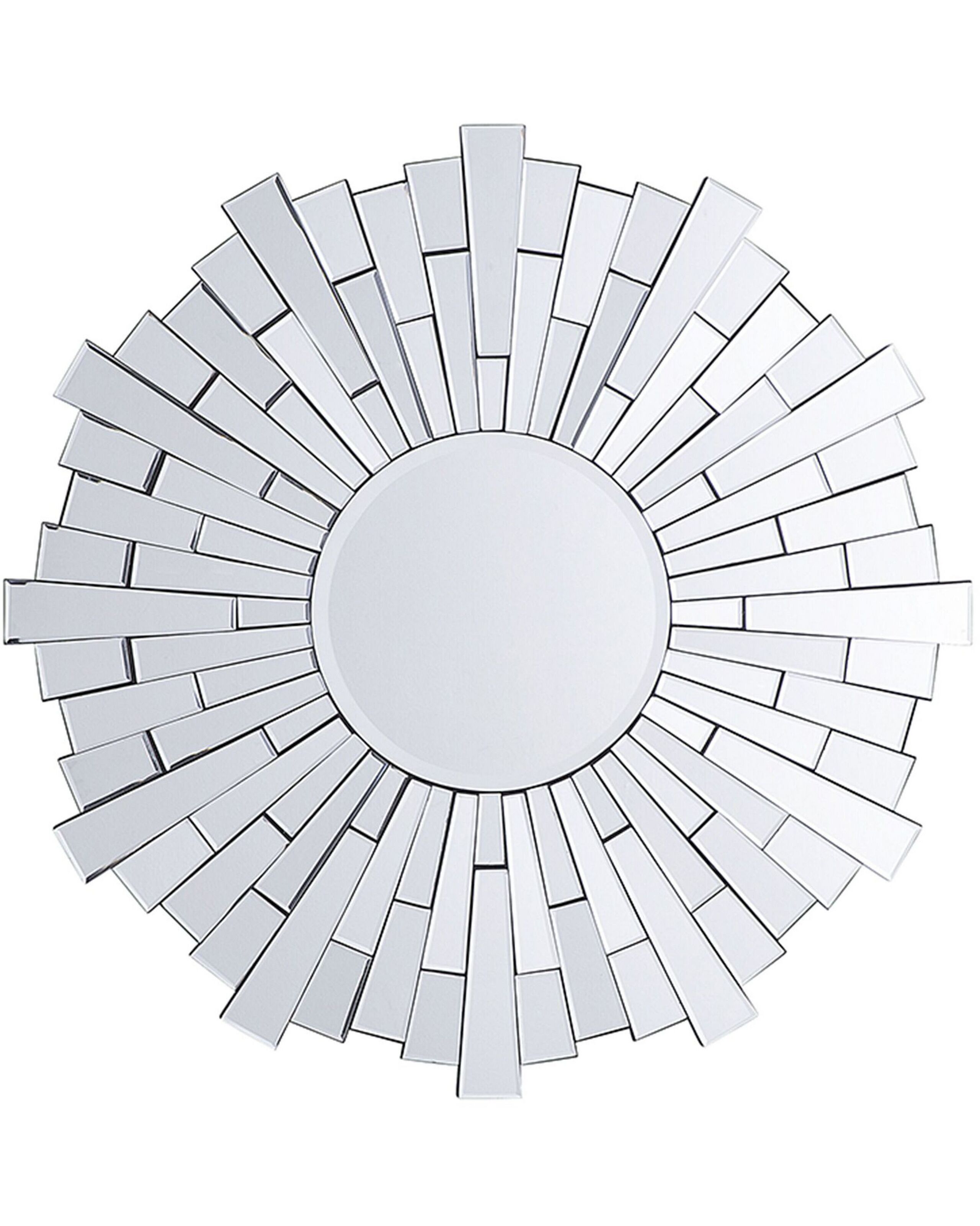 Sunburst Wall Mirror 70cm Silver - Gemini Interiors