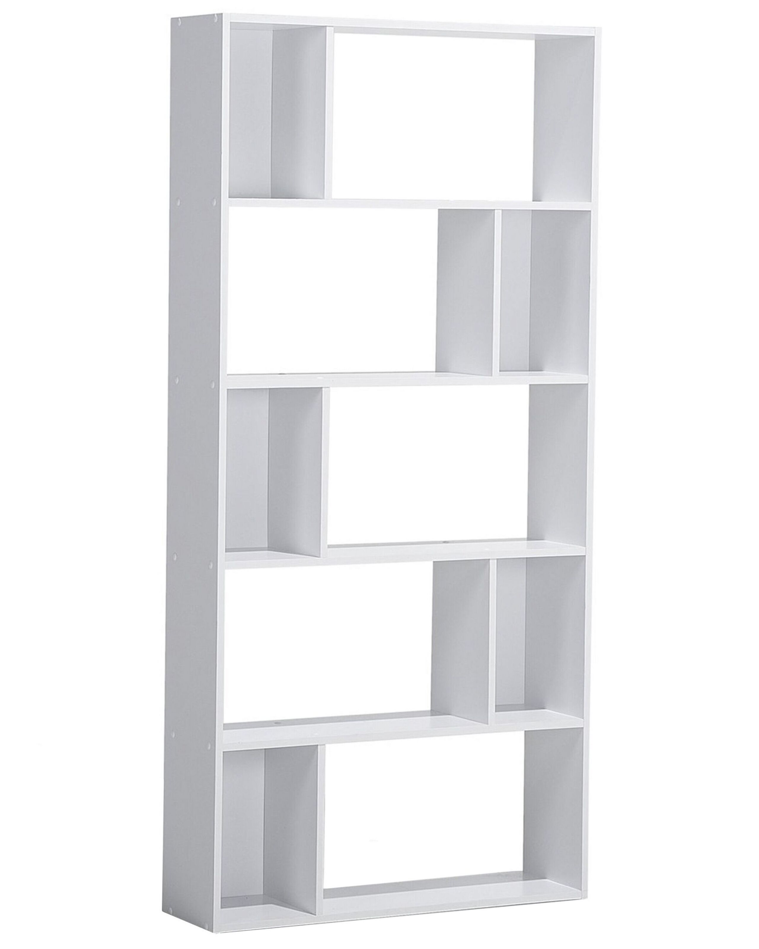 5 Tier Bookcase White ORILLA - Gemini Interiors