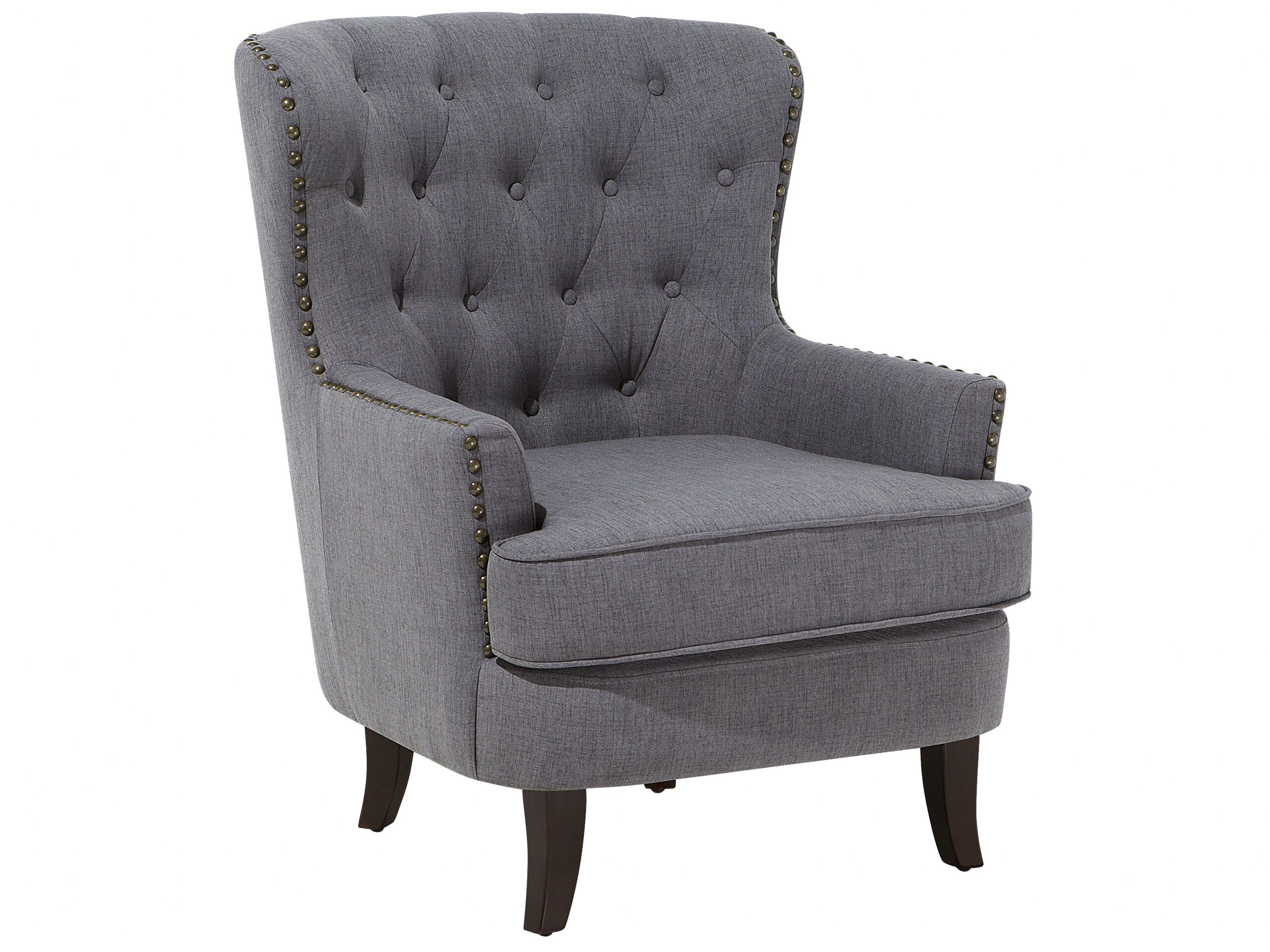 Fabric Armchair Dark Grey VIBORG II - Gemini Interiors