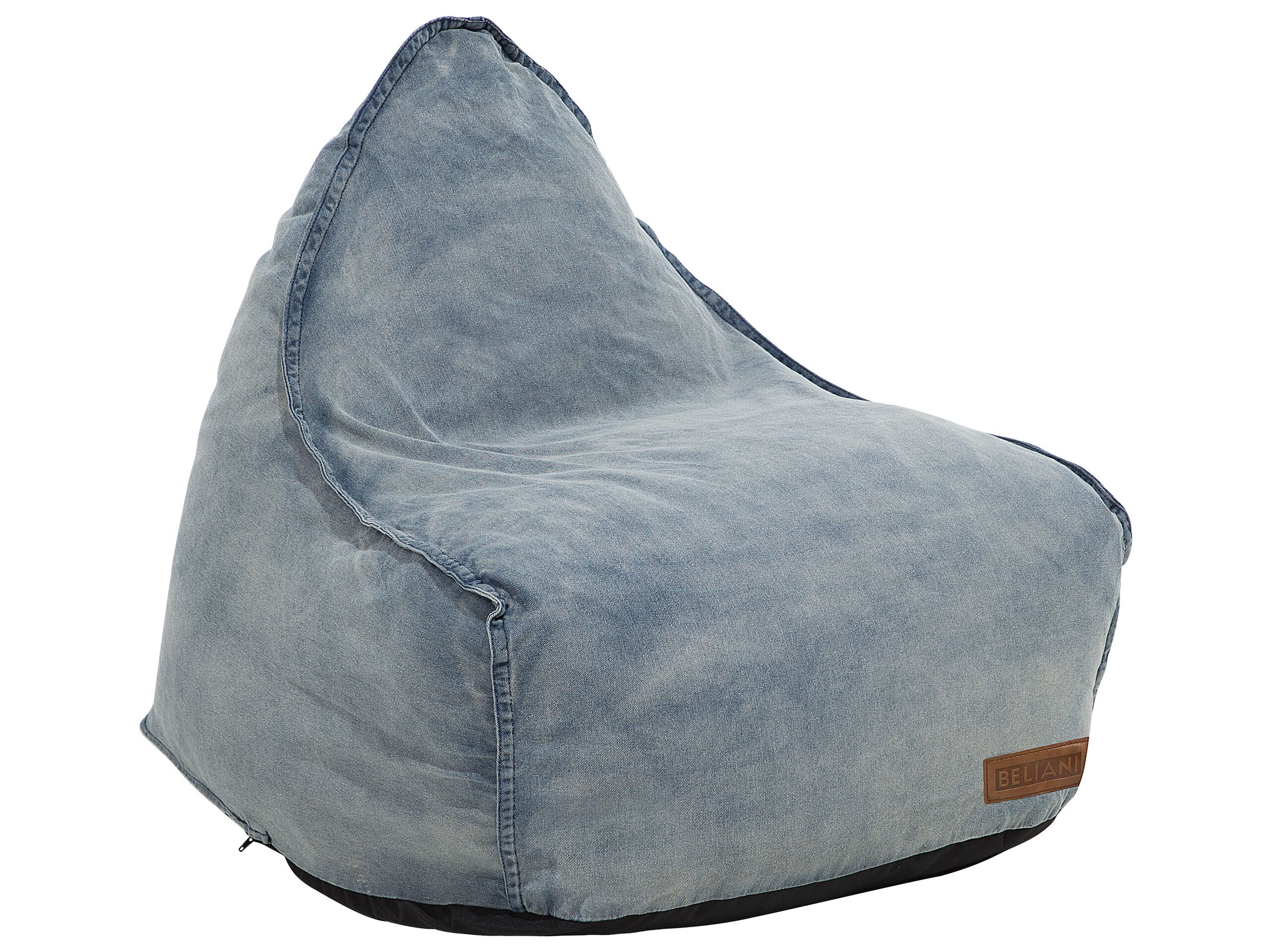 Denim Bean Bag Chair Blue DROP - Gemini Interiors