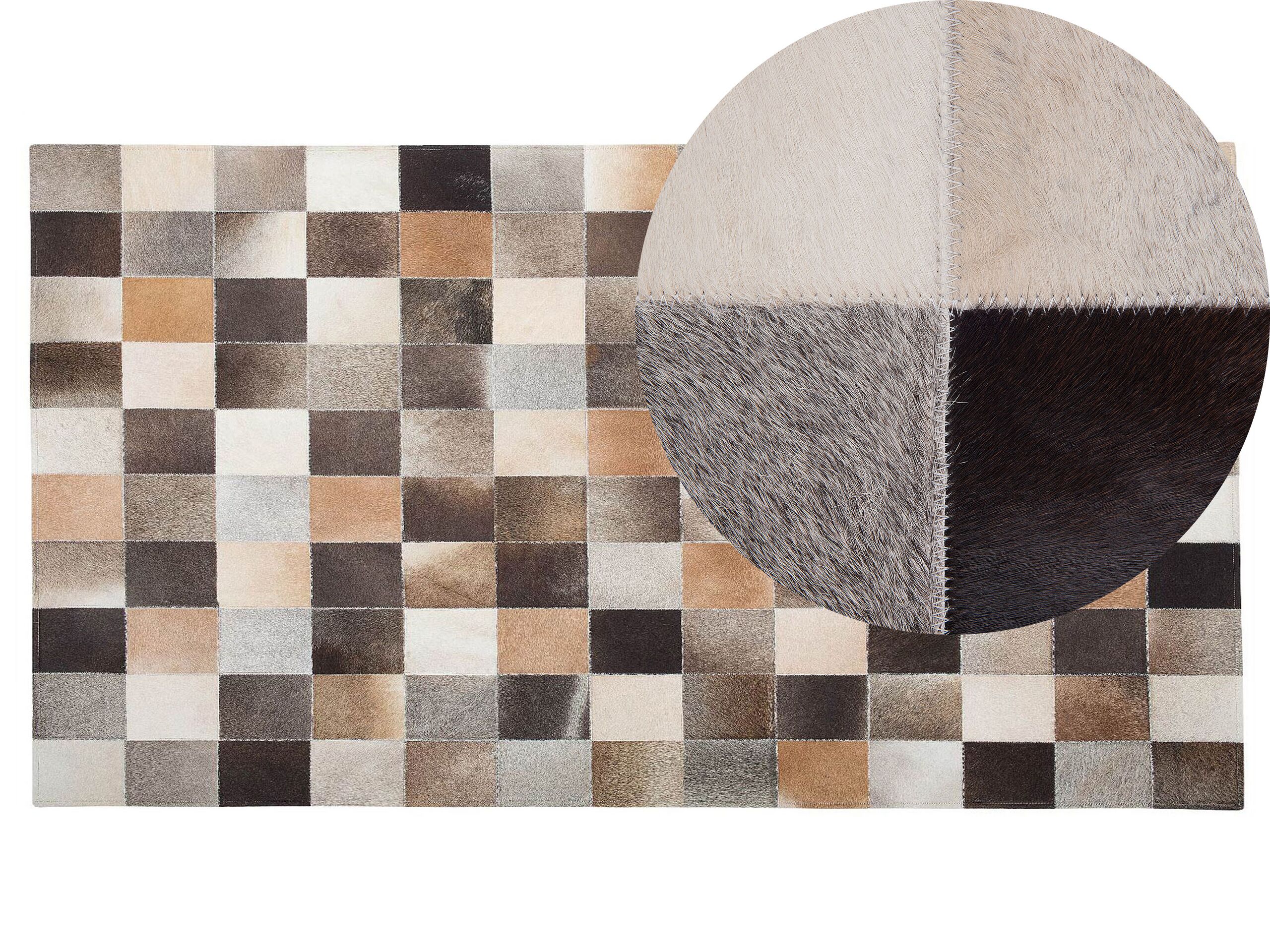 Cowhide Area Rug 200x300cm Multicolour - Gemini Interiors