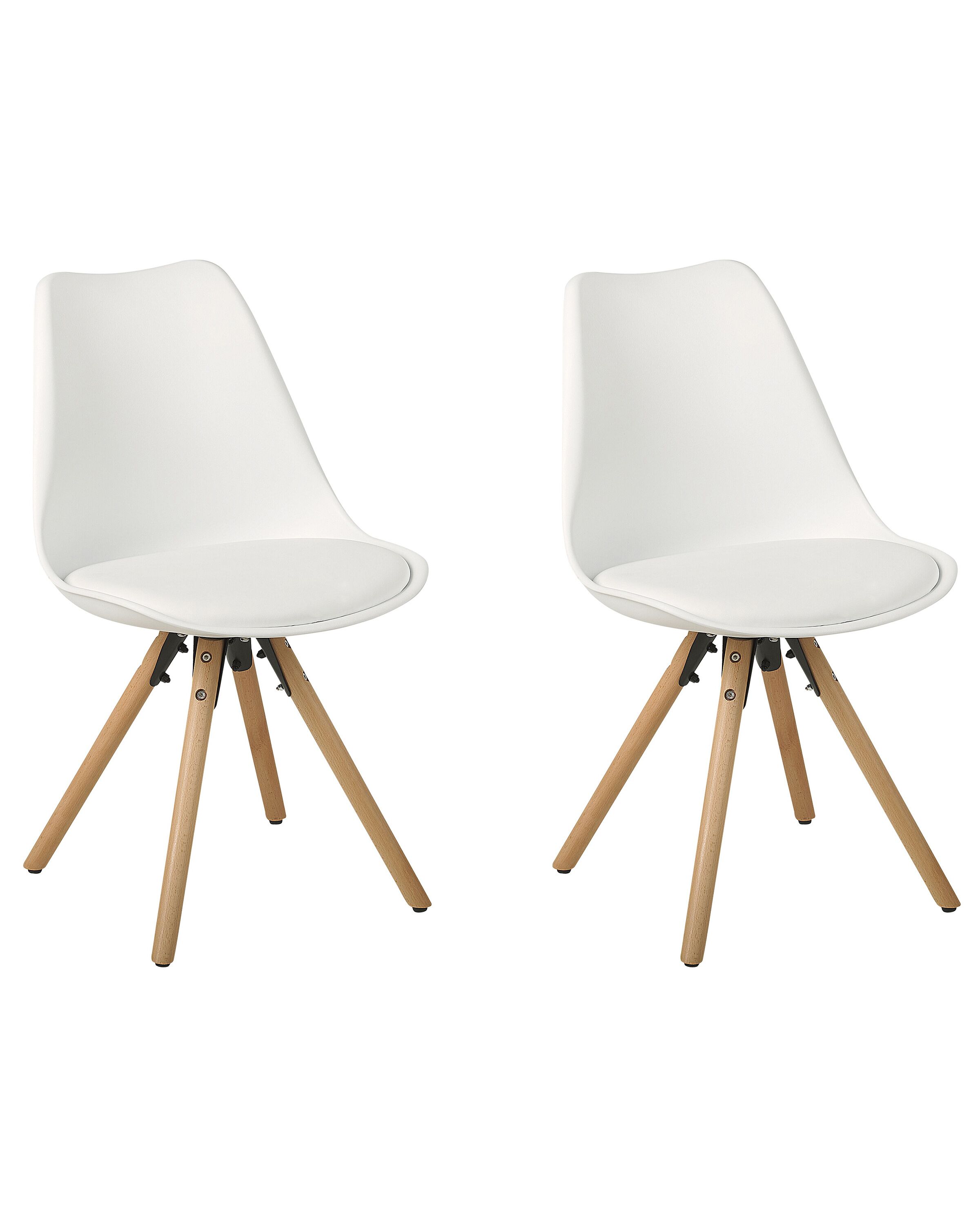 Set of 2 Dining Chairs White DAKOTA - Gemini Interiors