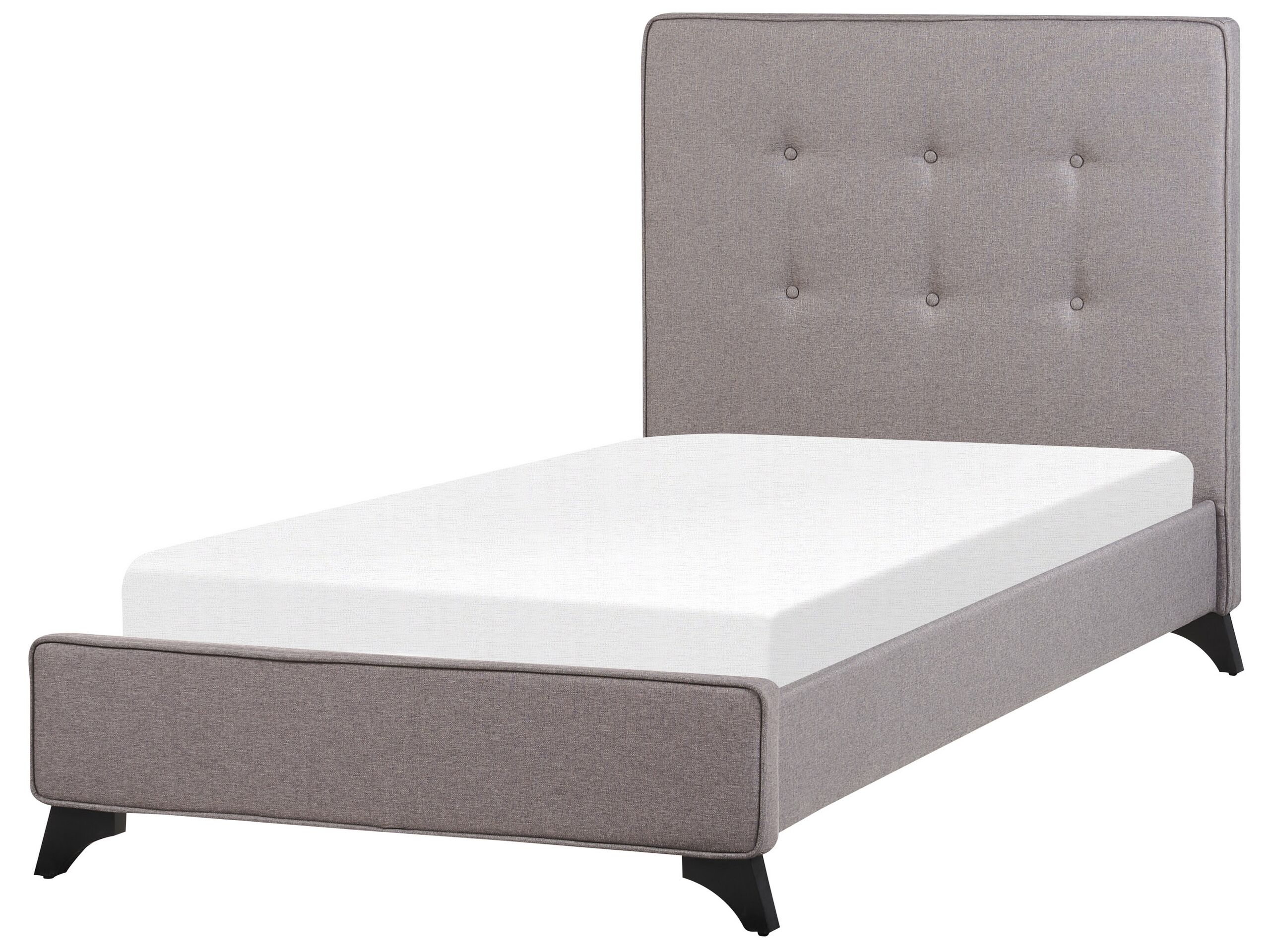 Fabric EU Single Size Bed Grey AMBASSADOR - Gemini Interiors