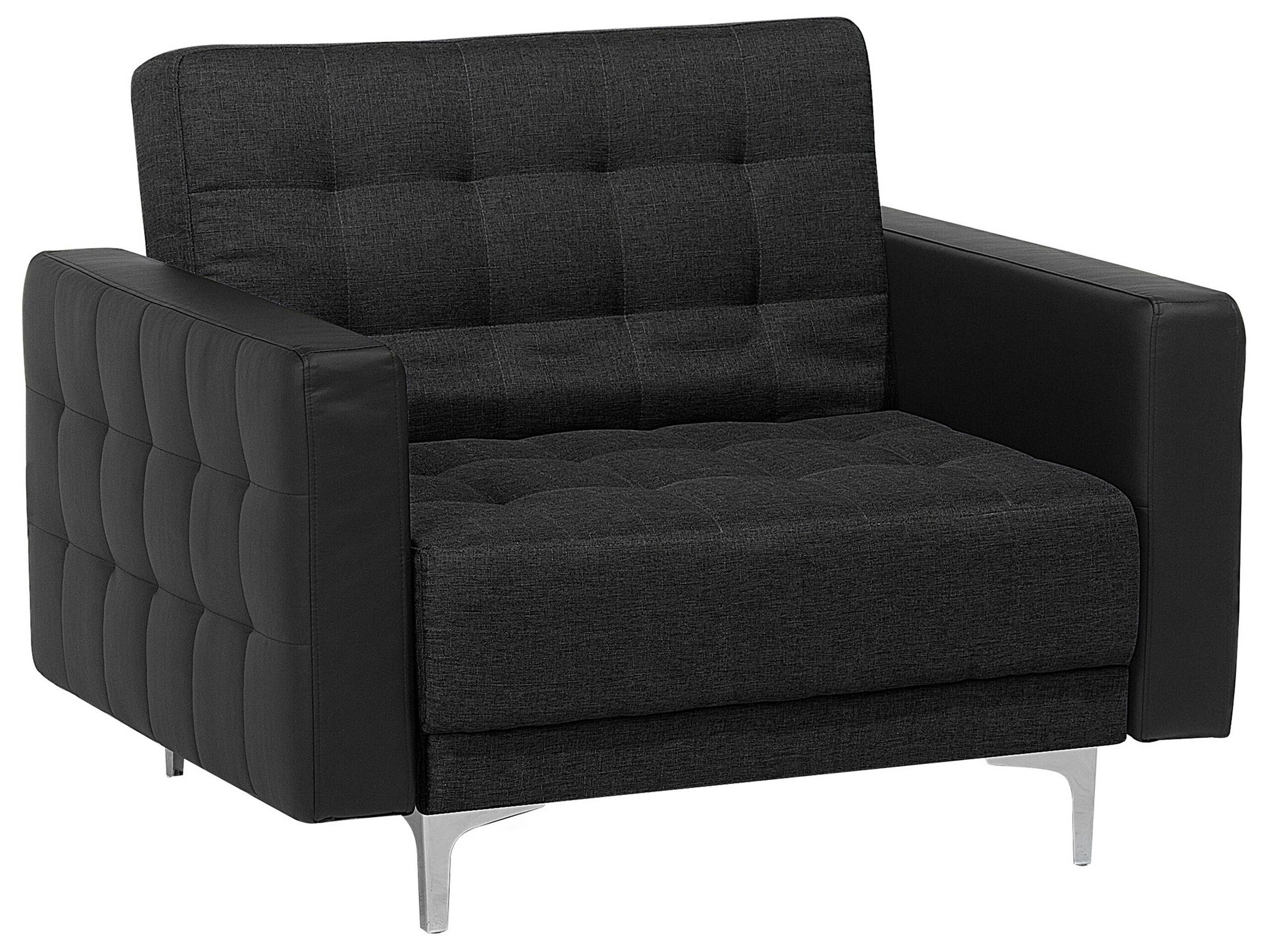 Fabric Armchair Graphite Grey ABERDEEN - Gemini Interiors