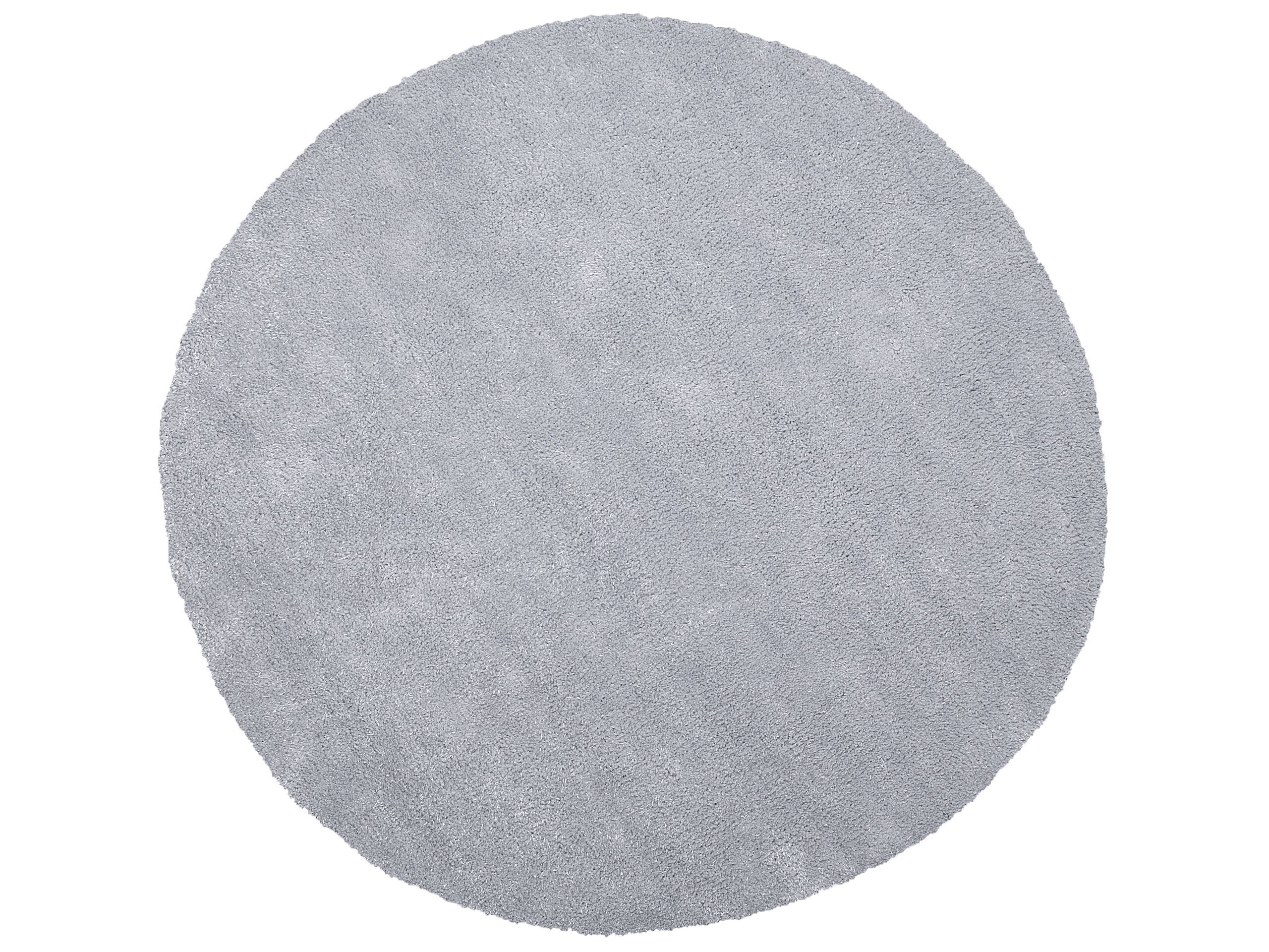 Shaggy Round Area Rug 140cm Light Grey - Gemini Interiors