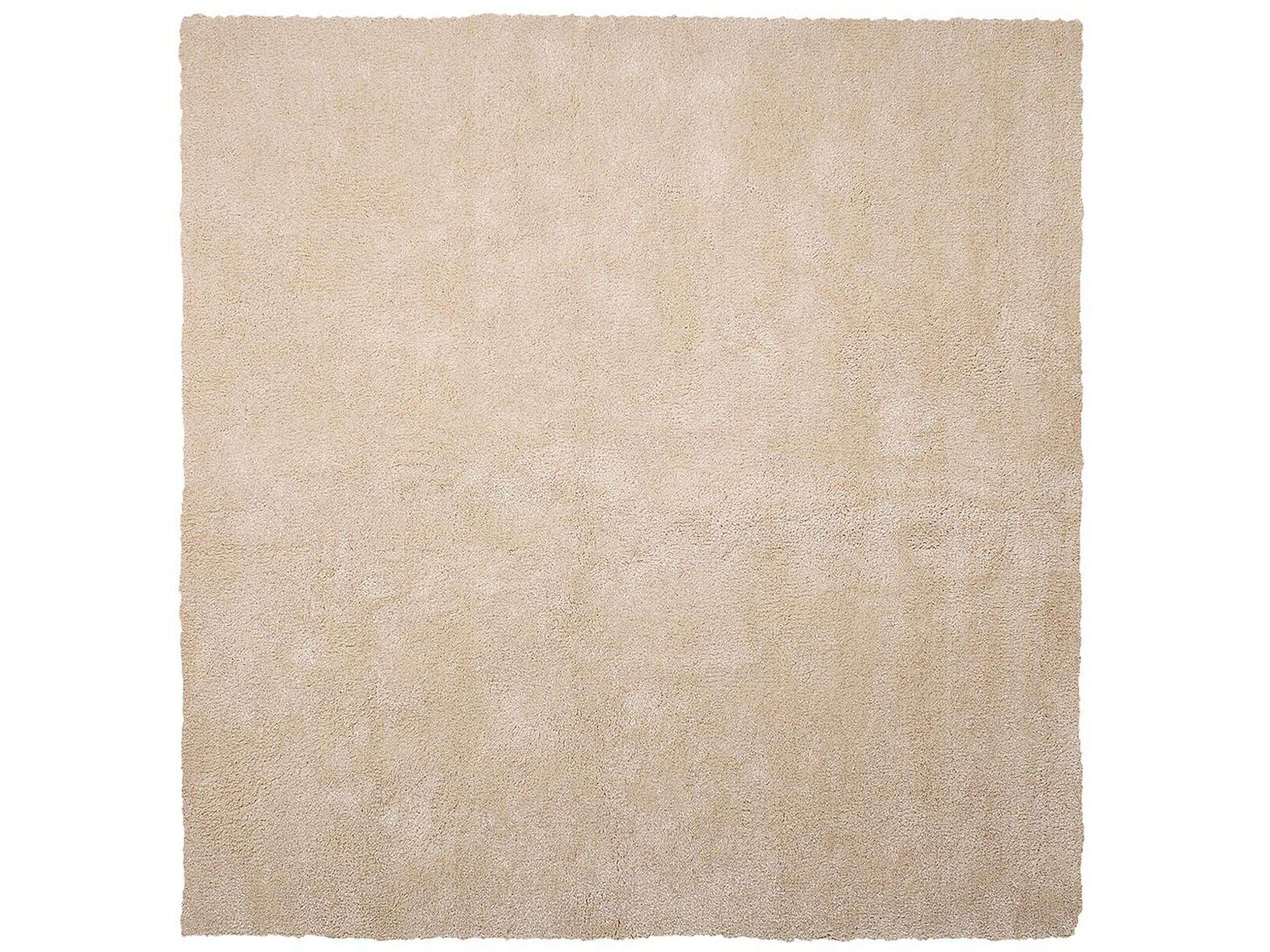 Shaggy Area Rug 200x200cm Beige - Gemini Interiors