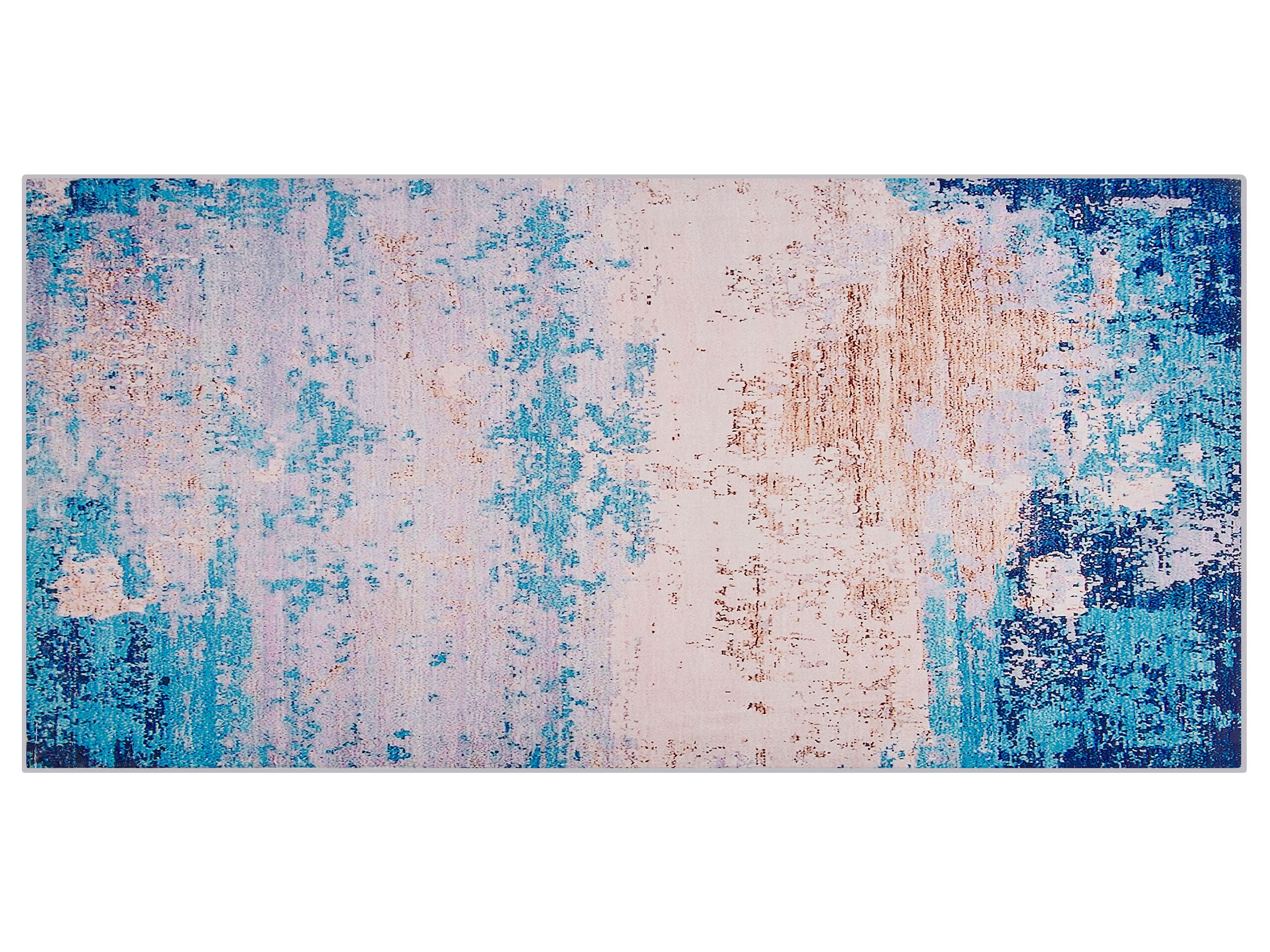 Area Rug 80x150cm Blue - Gemini Interiors