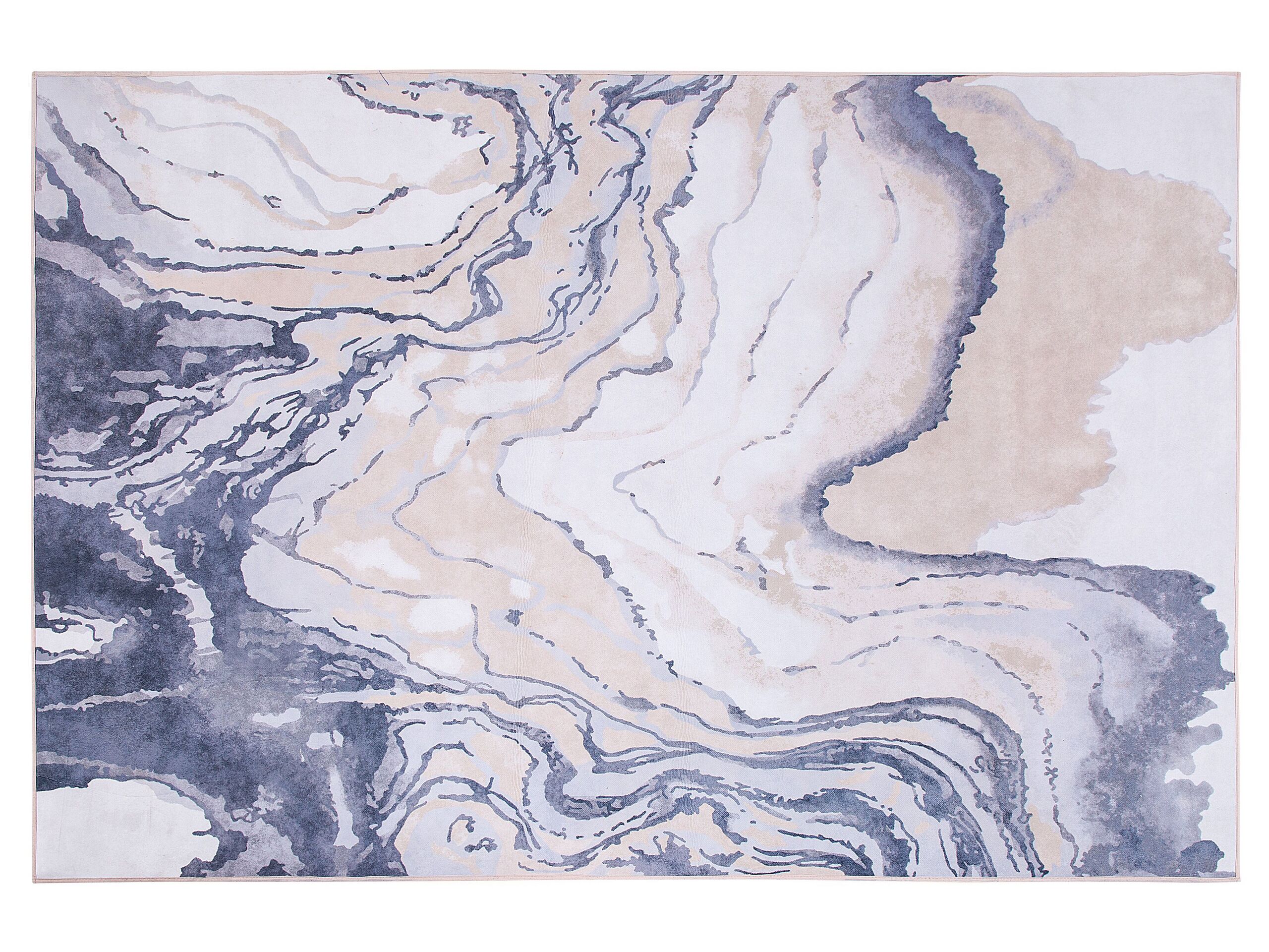 Area Rug 140x200cm Blue with Beige - Gemini Interiors