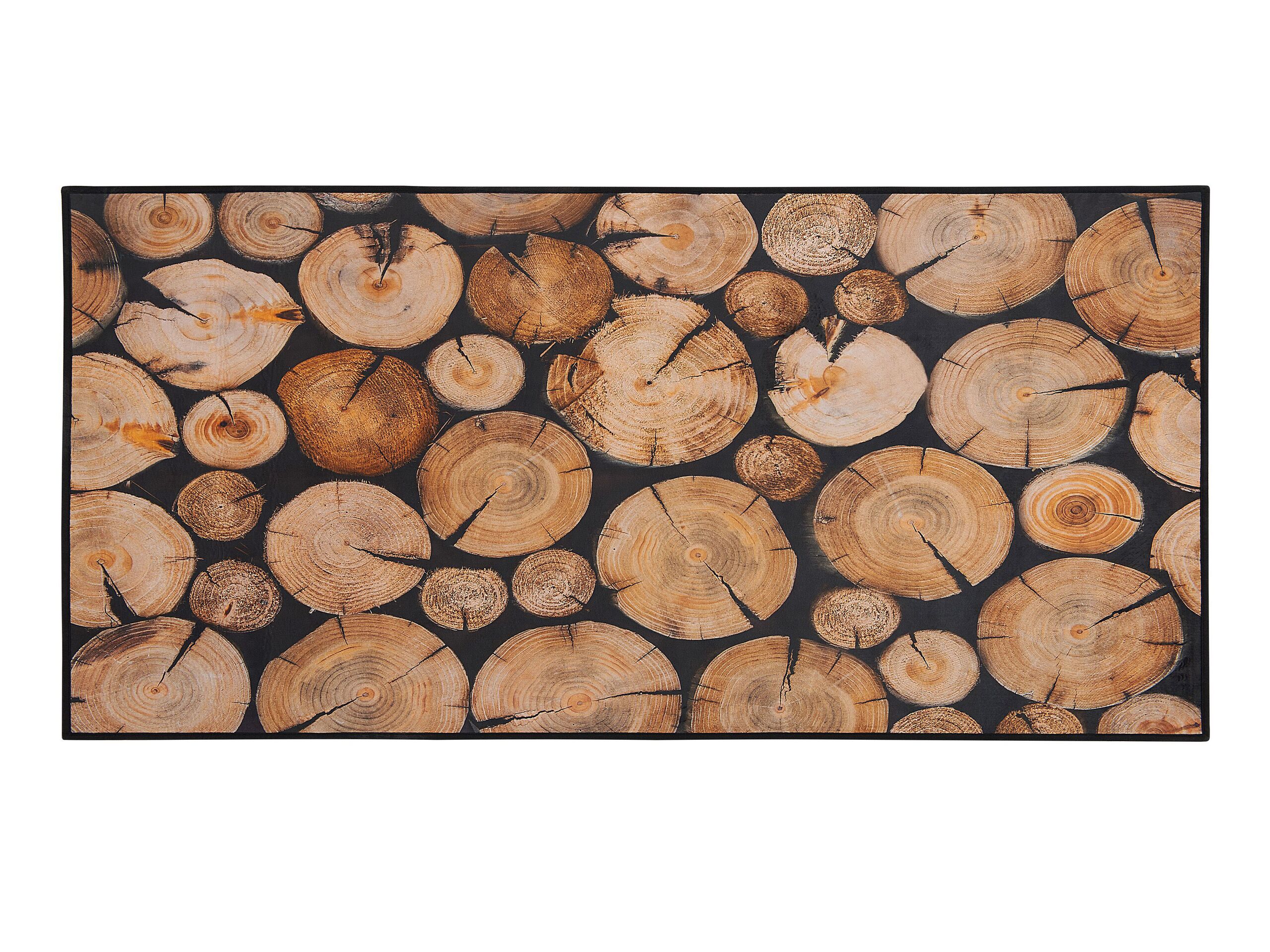 Area Rug 80x150cm Wood Log Print - Gemini Interiors