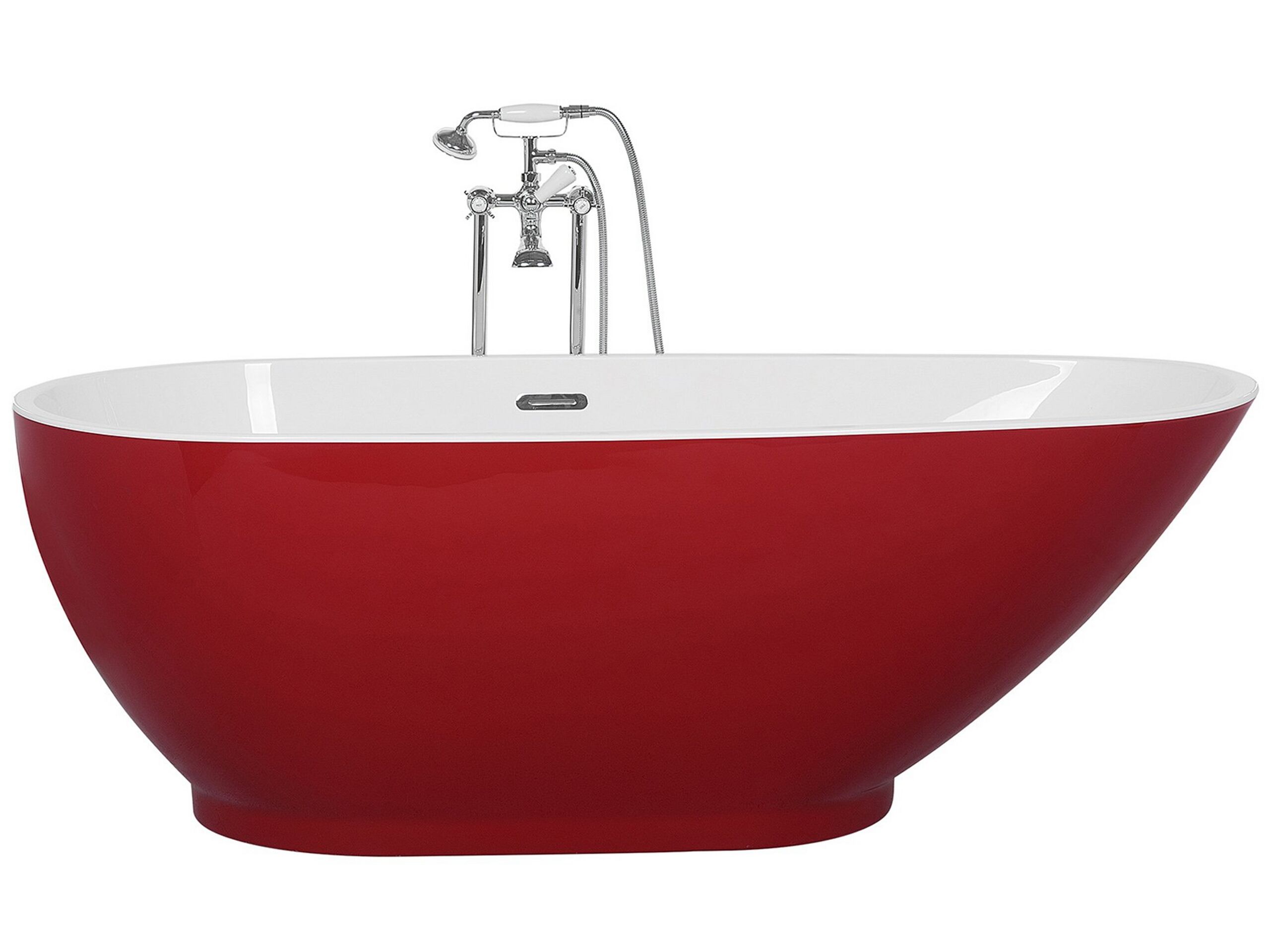 Freestanding Bath 1730 x 820 mm Red GUIANA - Gemini Interiors